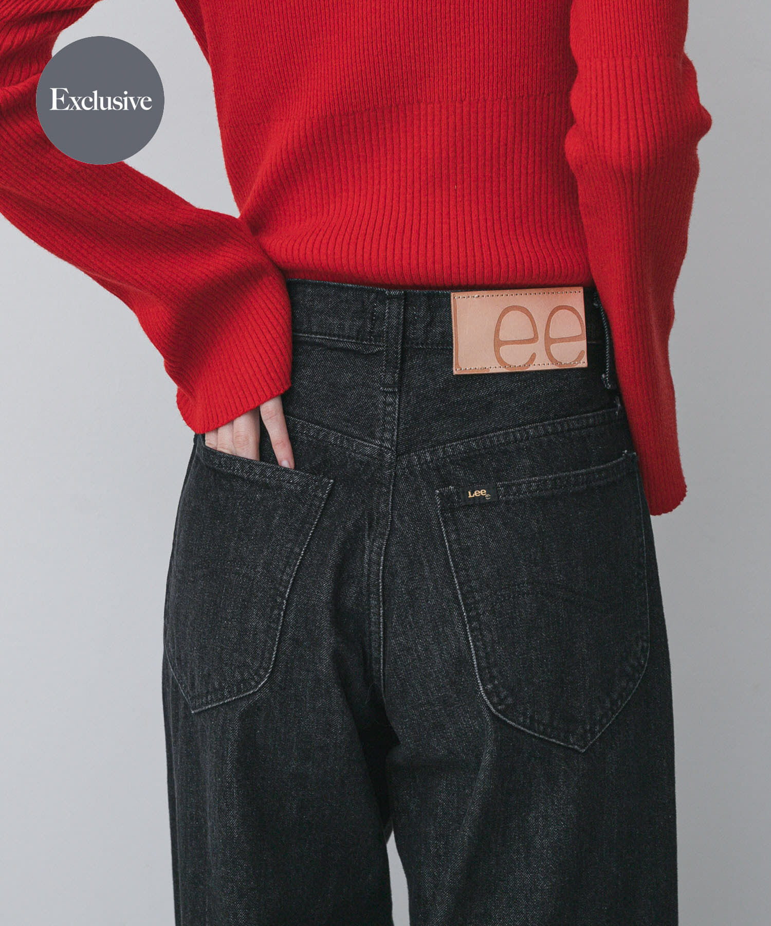 SENSE OF PLACE by URBAN RESEARCH「『別注』Lee101&times;SENSE OF PLACE　WIDEPANTS」|デニム|ブラック