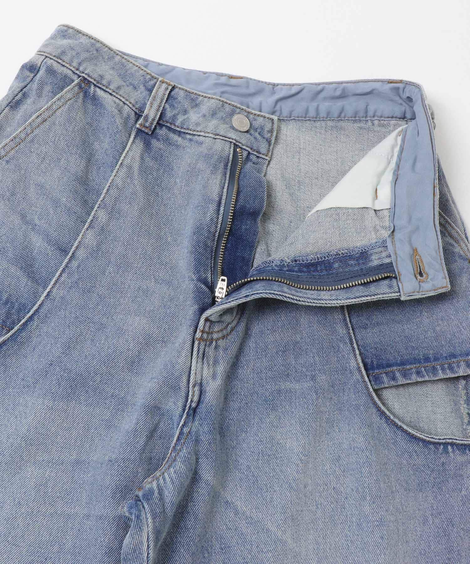 SENSE OF PLACE by URBAN RESEARCH「『WEB/一部店舗限定サイズ』サイドカットアウトデニム」|デニム|