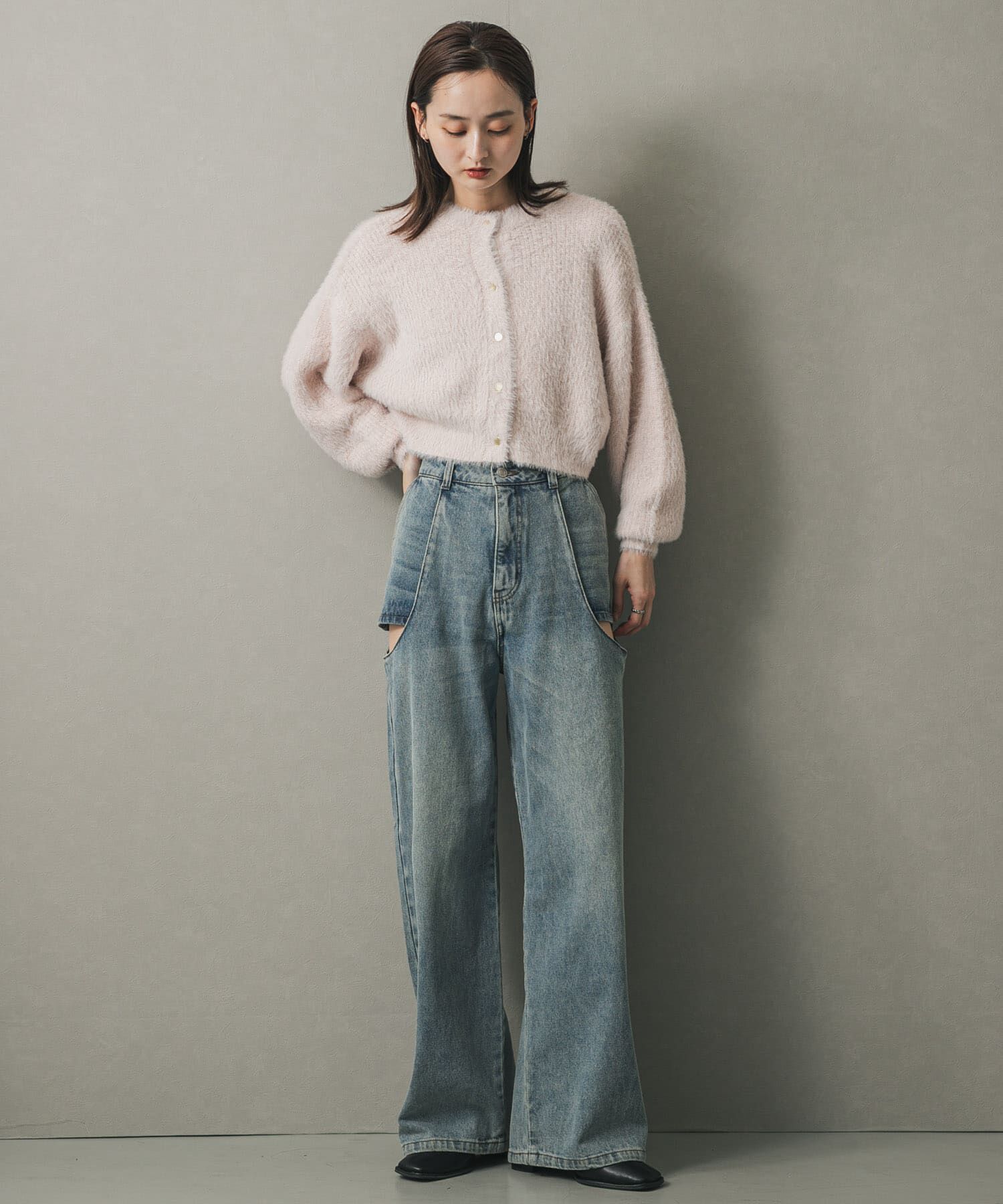 SENSE OF PLACE by URBAN RESEARCH「『WEB/一部店舗限定サイズ』サイドカットアウトデニム」|デニム|