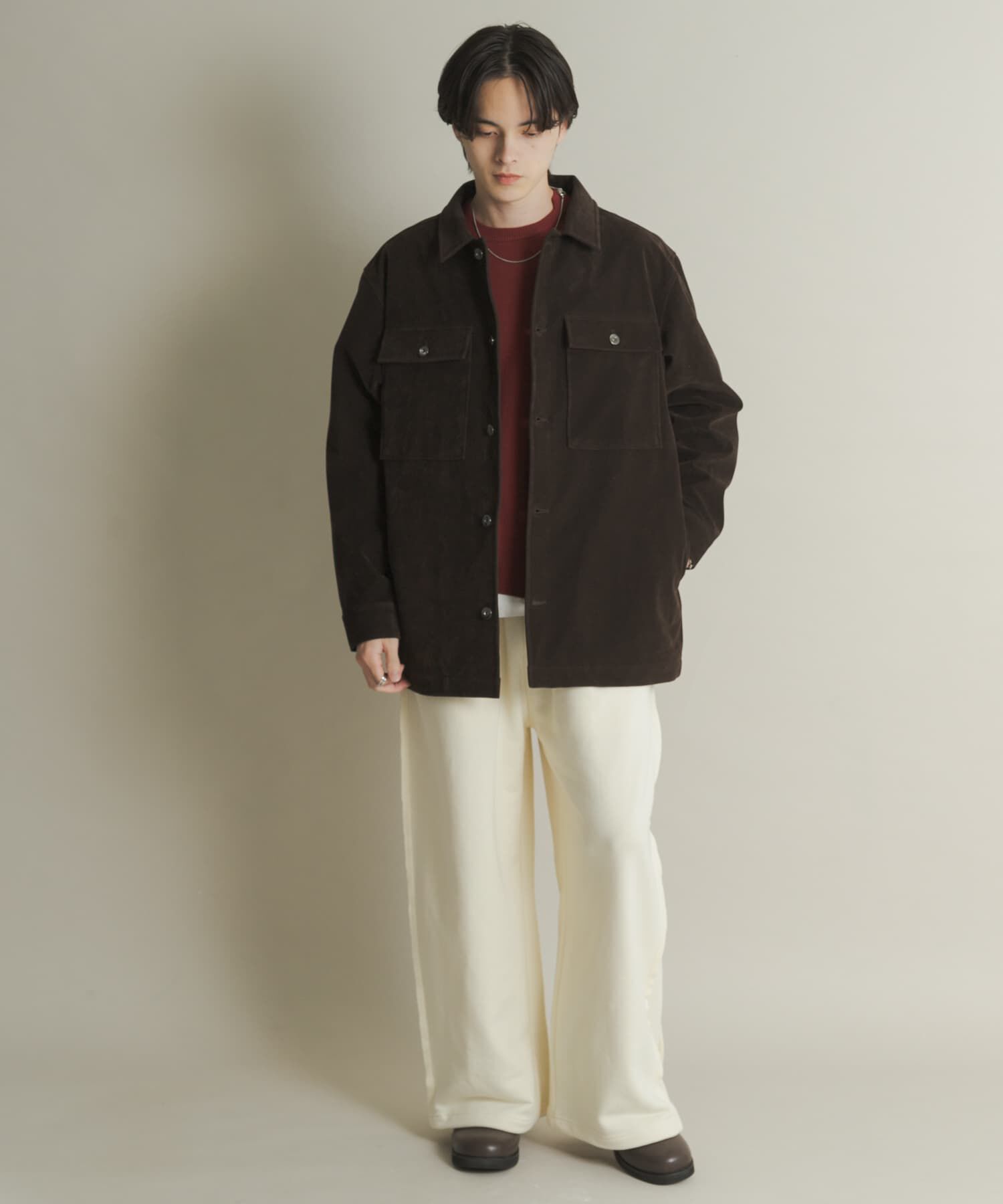 SENSE OF PLACE by URBAN RESEARCH「F/Sジャケット」|ノーカラーコート|