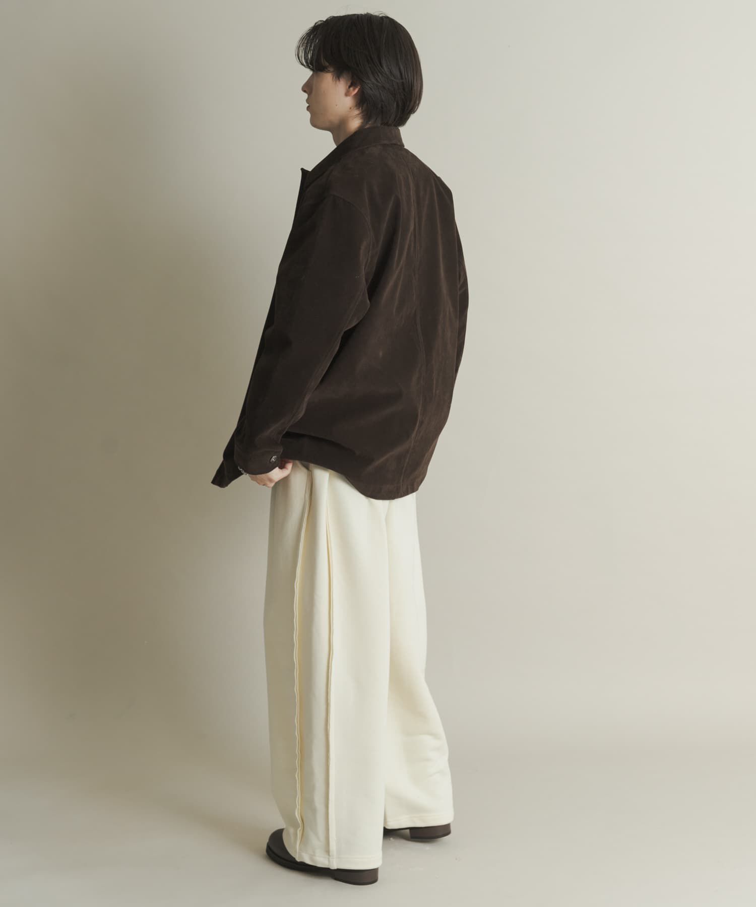 SENSE OF PLACE by URBAN RESEARCH「F/Sジャケット」|ノーカラーコート|