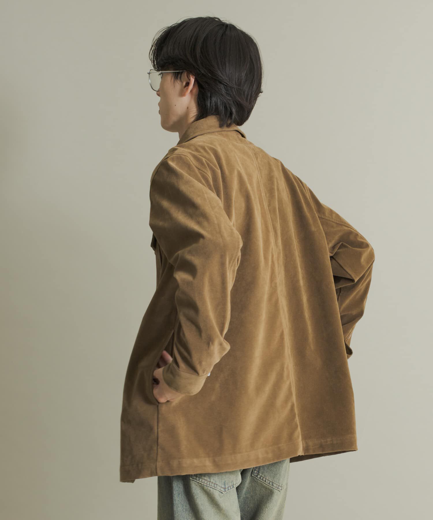 SENSE OF PLACE by URBAN RESEARCH「F/Sジャケット」|ノーカラーコート|