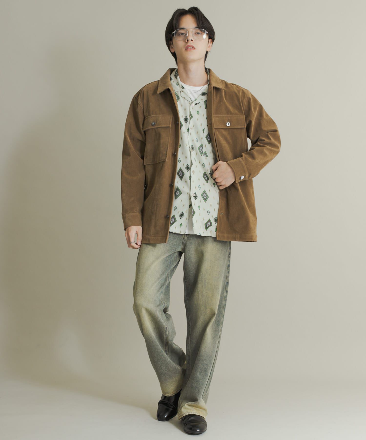 SENSE OF PLACE by URBAN RESEARCH「F/Sジャケット」|ノーカラーコート|