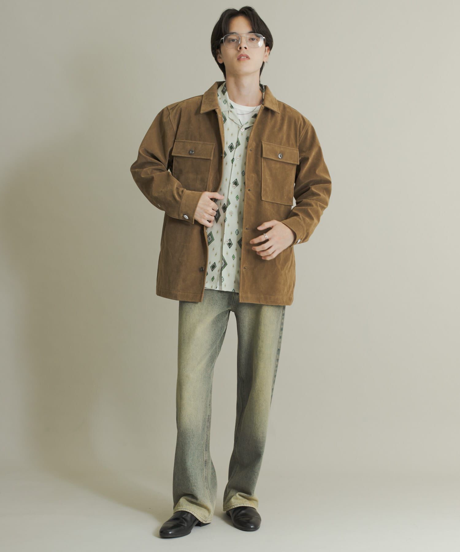 SENSE OF PLACE by URBAN RESEARCH「F/Sジャケット」|ノーカラーコート|