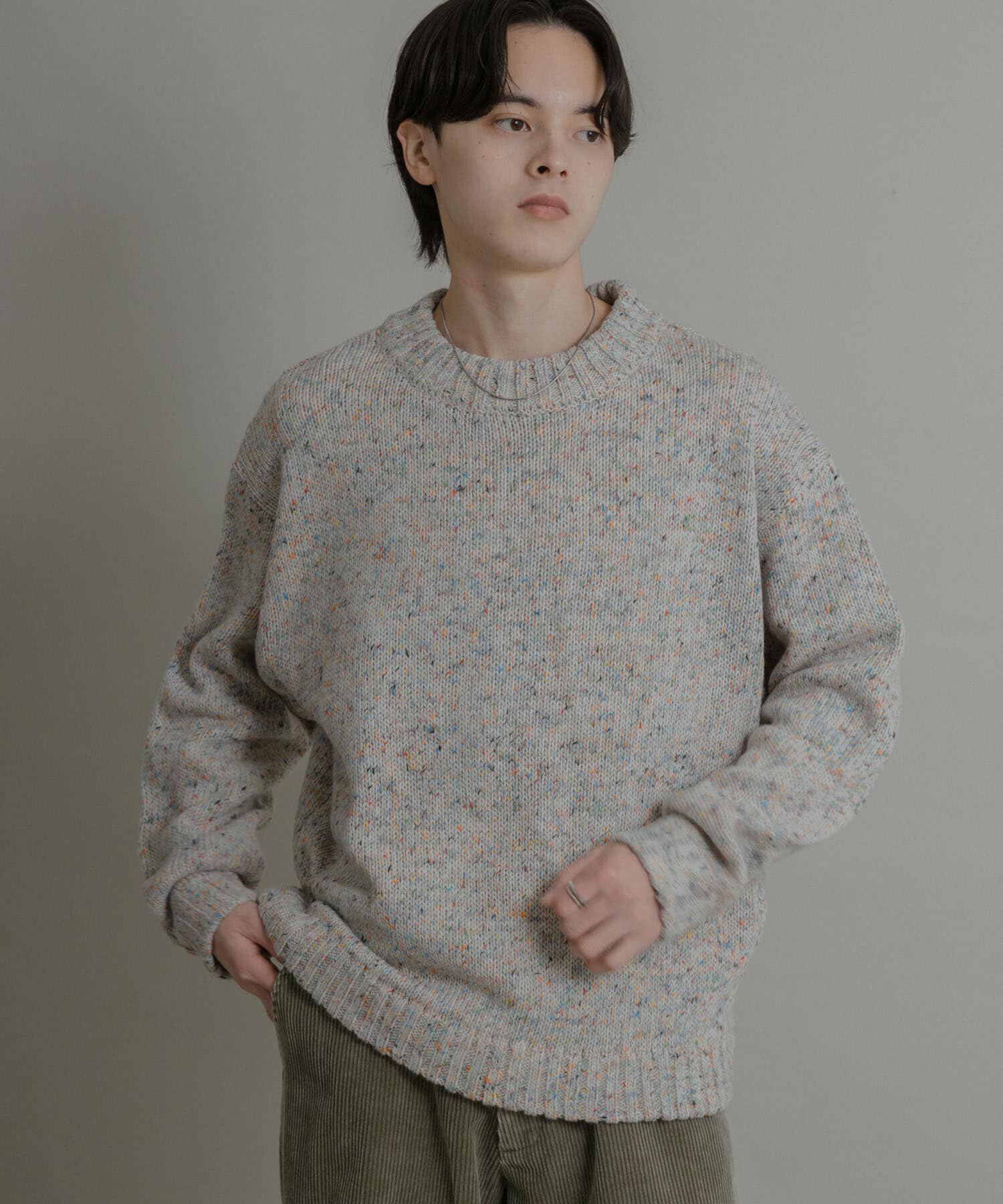 SENSE OF PLACE by URBAN RESEARCH「『洗濯可』カラーネップニットプルオーバー」|ニット・セーター|