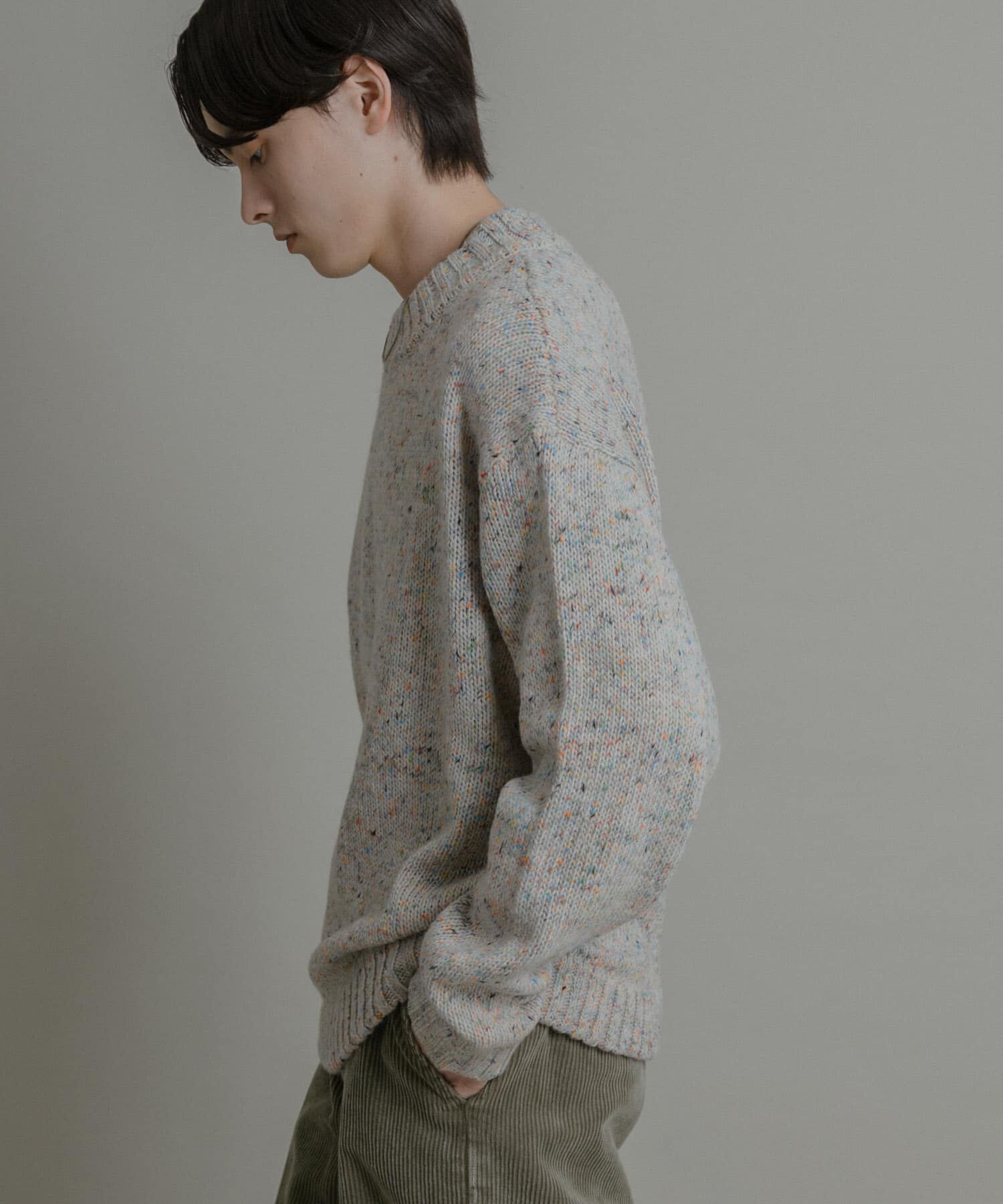 SENSE OF PLACE by URBAN RESEARCH「『洗濯可』カラーネップニットプルオーバー」|ニット・セーター|