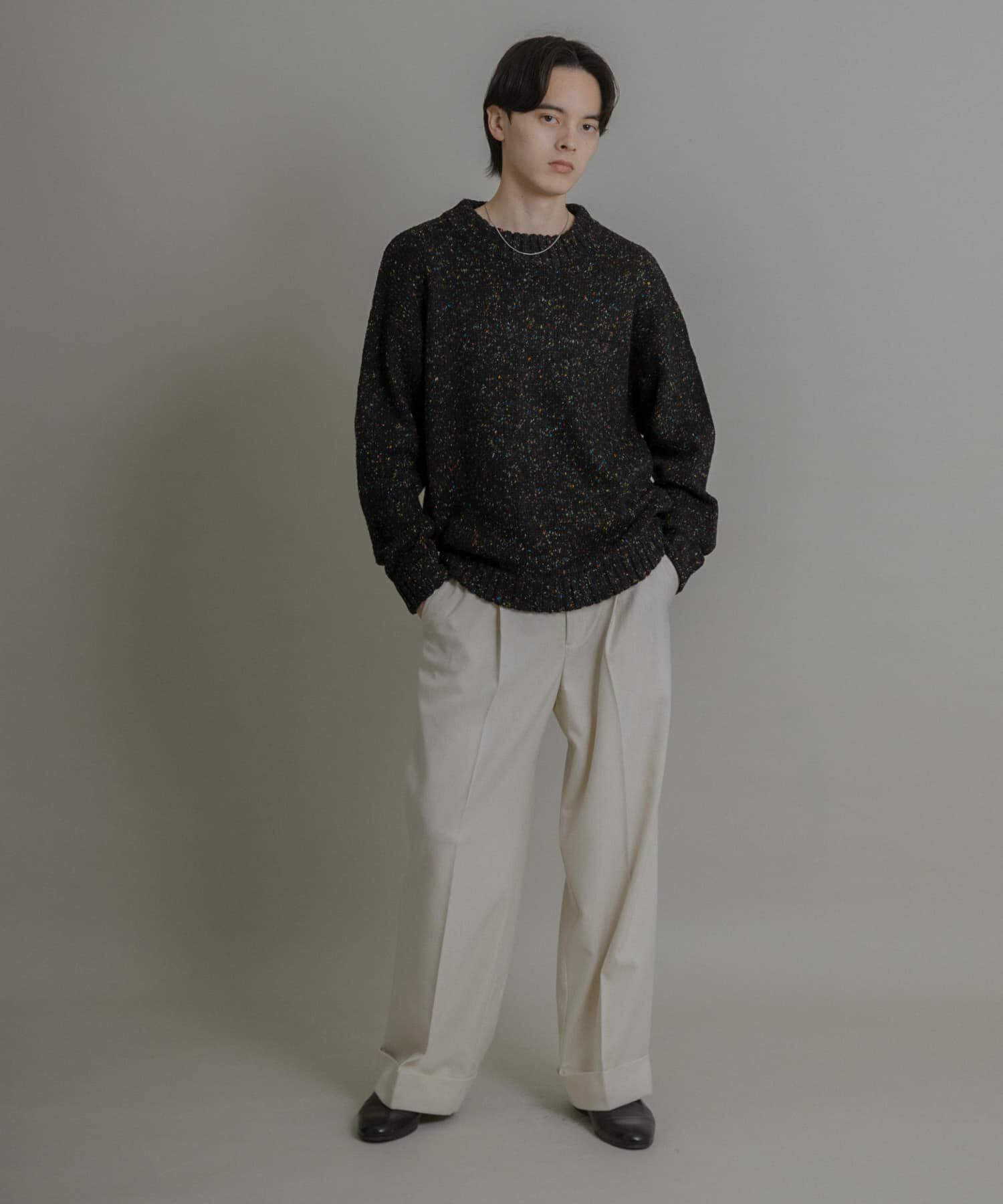 SENSE OF PLACE by URBAN RESEARCH「『洗濯可』カラーネップニットプルオーバー」|ニット・セーター|