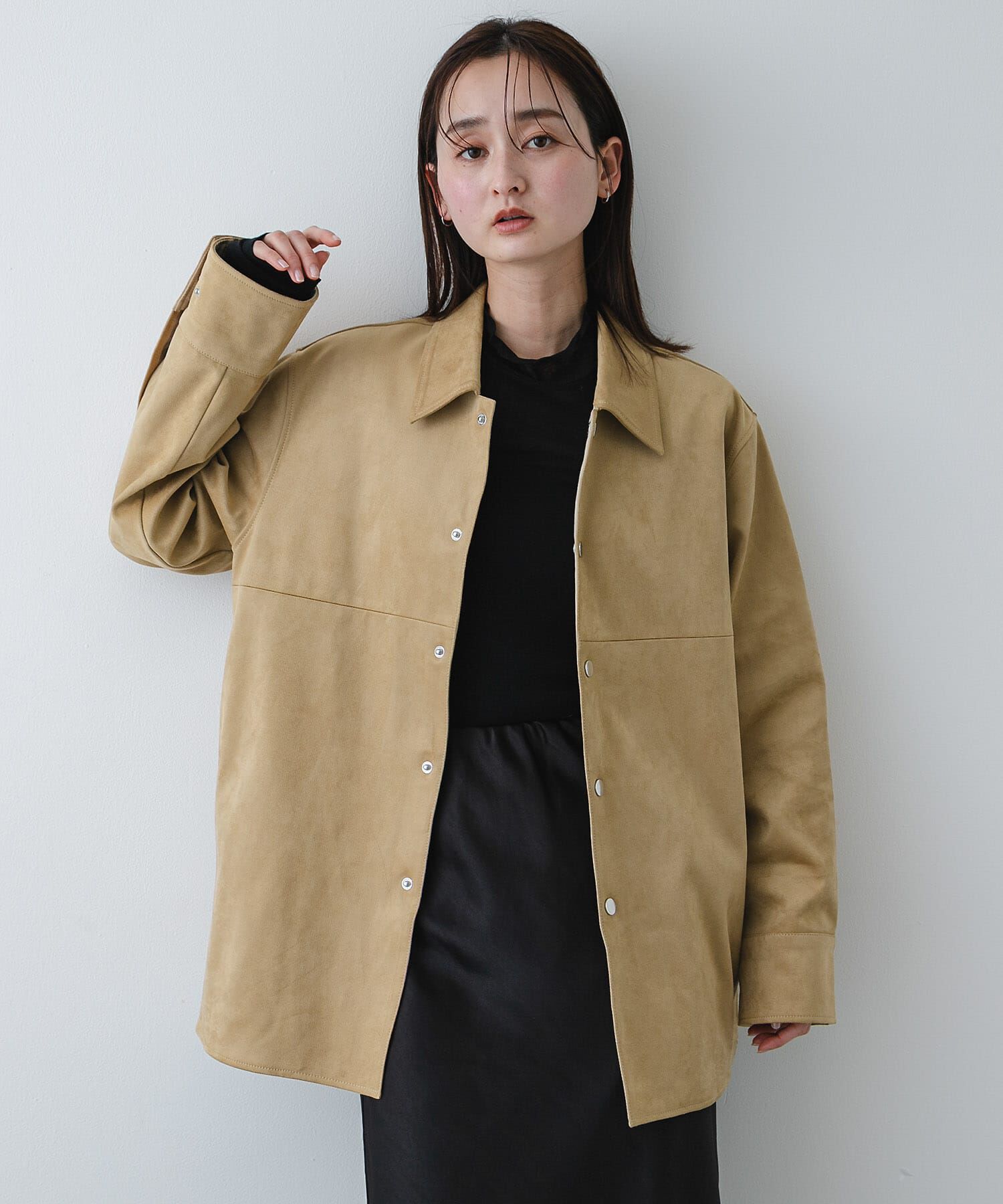 SENSE OF PLACE by URBAN RESEARCH「FSステンカラージャケット」|ノーカラーコート|