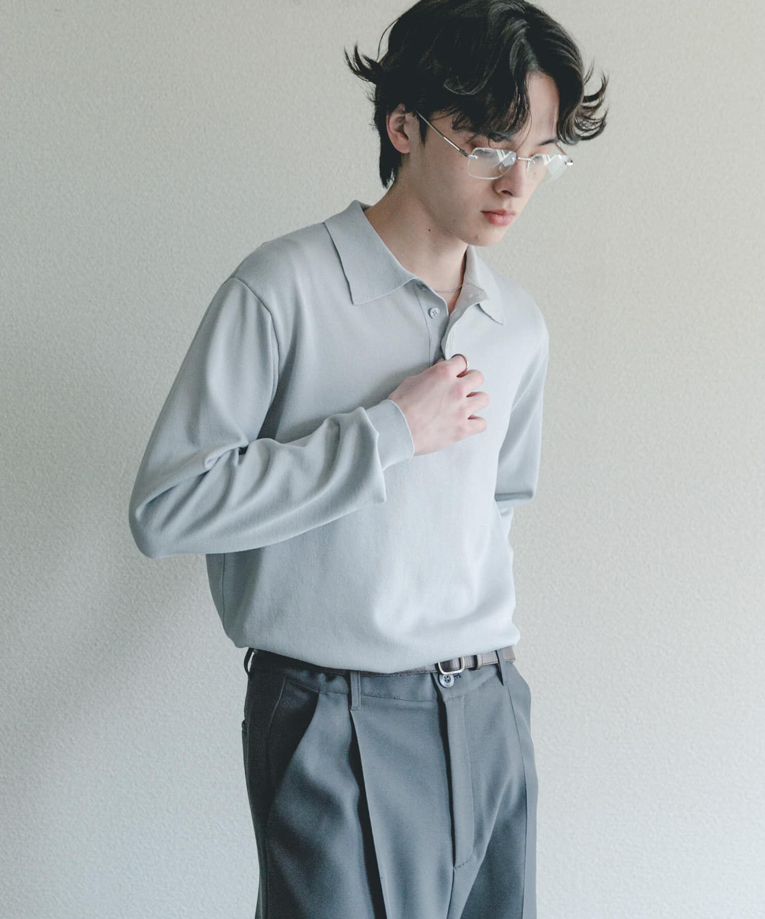 SENSE OF PLACE by URBAN RESEARCH「『洗濯可/防花粉』SKIN Proofニットポロシャツ」|ニット・セーター|