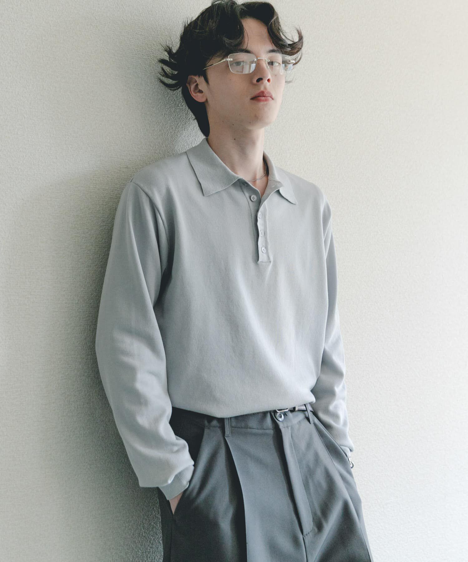 SENSE OF PLACE by URBAN RESEARCH「『洗濯可/防花粉』SKIN Proofニットポロシャツ」|ニット・セーター|