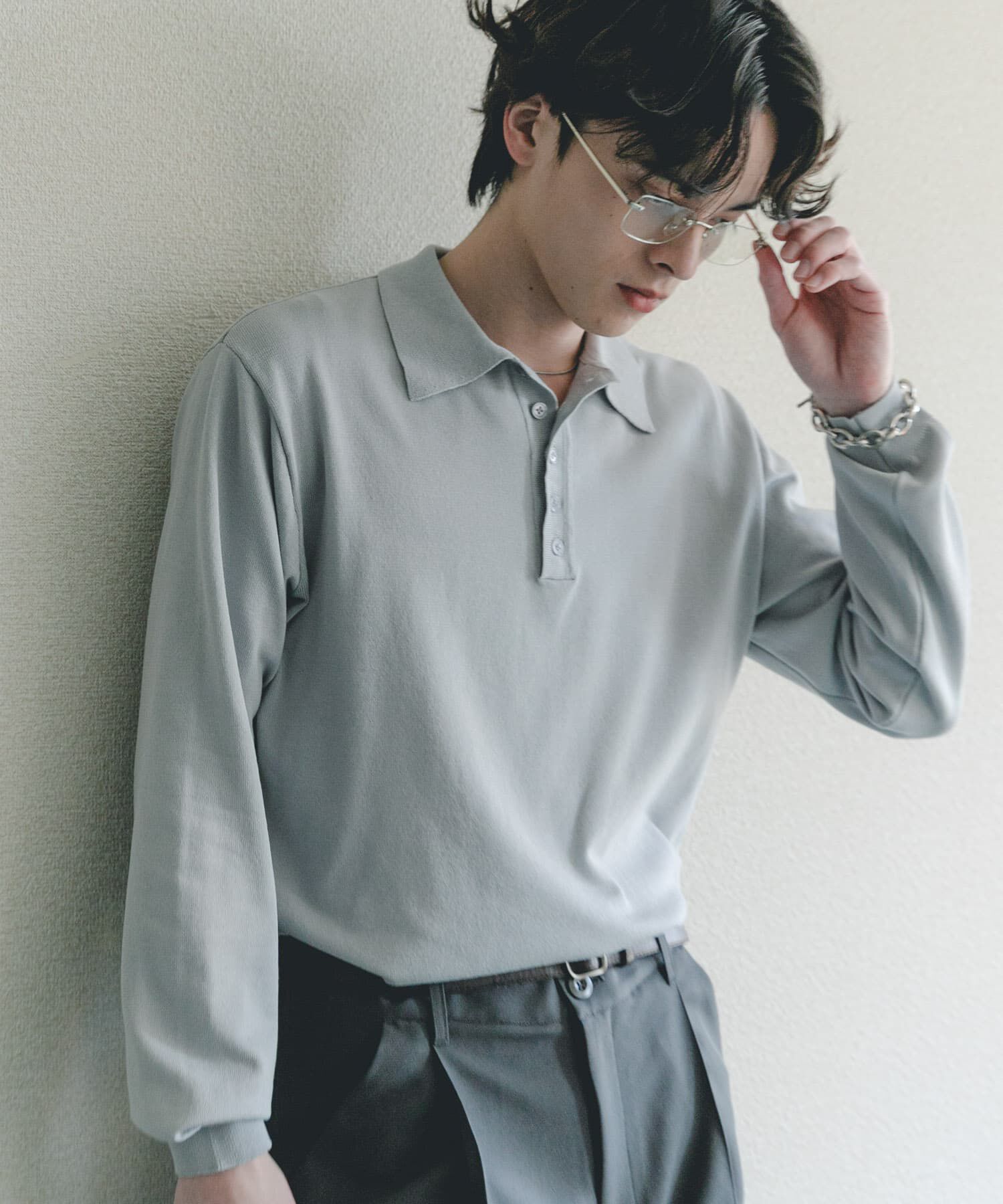 SENSE OF PLACE by URBAN RESEARCH「『洗濯可/防花粉』SKIN Proofニットポロシャツ」|ニット・セーター|