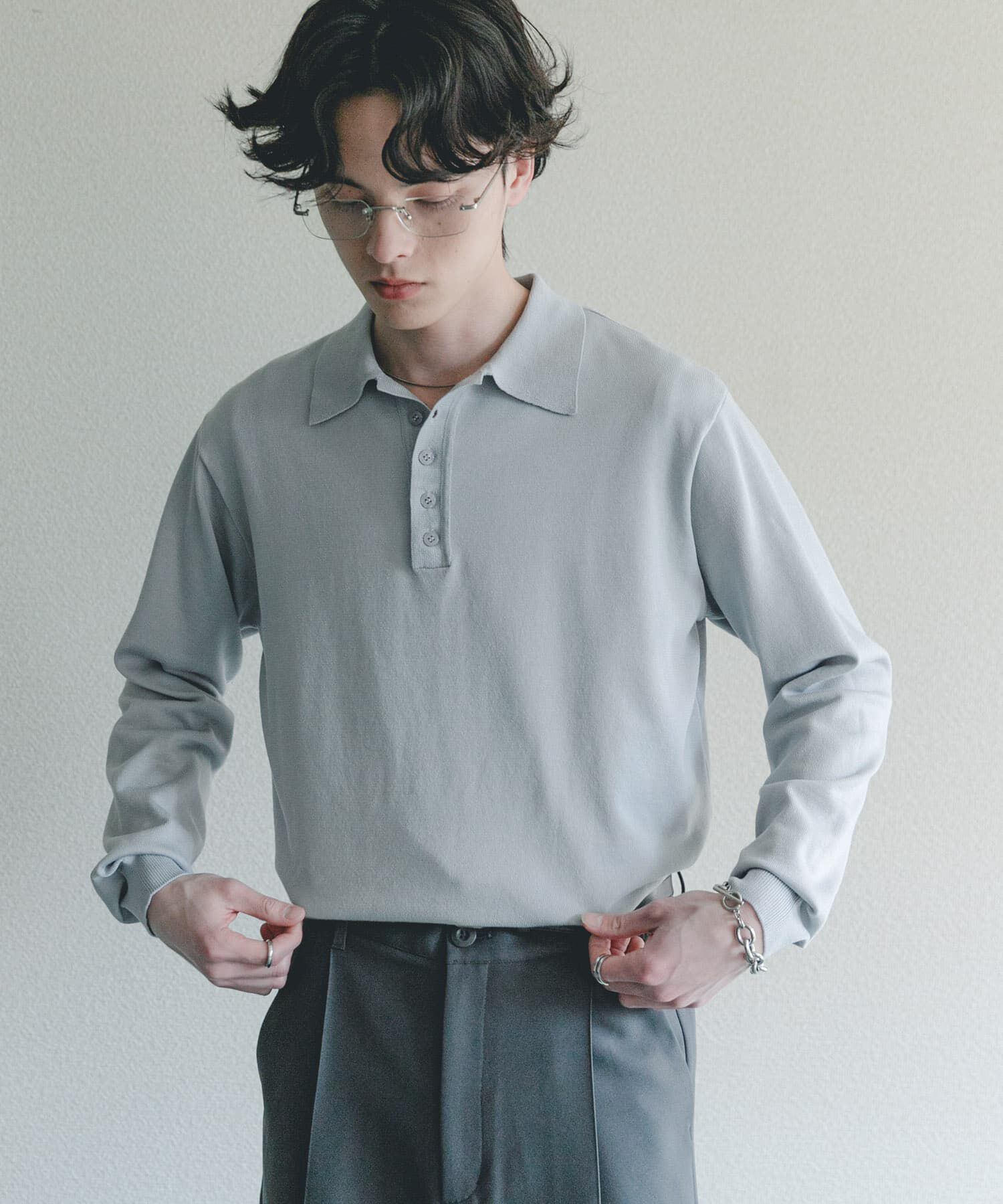 SENSE OF PLACE by URBAN RESEARCH「『洗濯可/防花粉』SKIN Proofニットポロシャツ」|ニット・セーター|