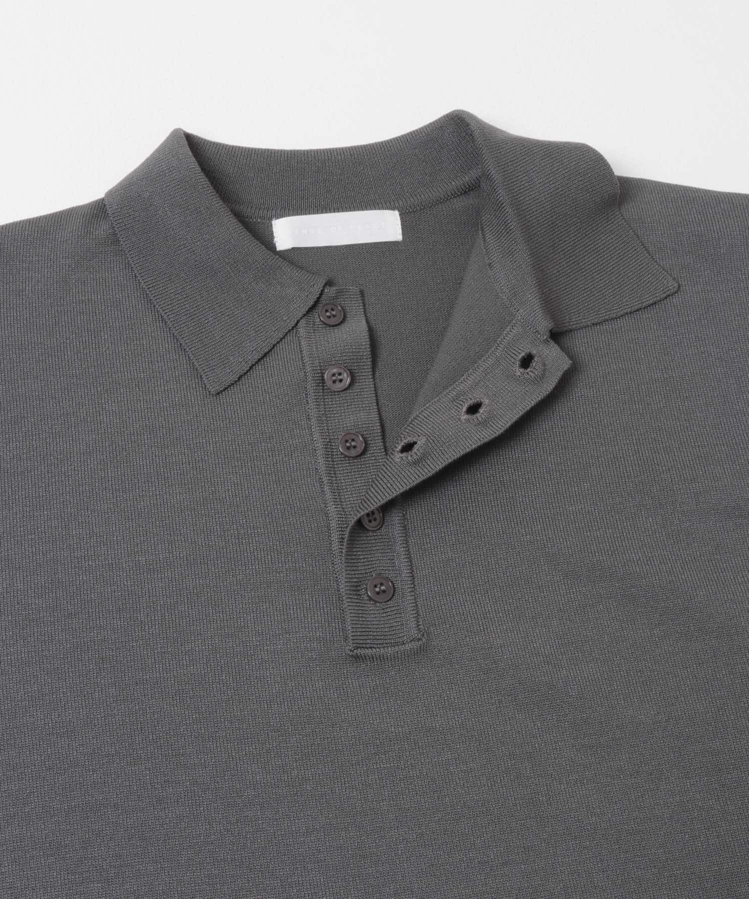 SENSE OF PLACE by URBAN RESEARCH「『洗濯可/防花粉』SKIN Proofニットポロシャツ」|ニット・セーター|