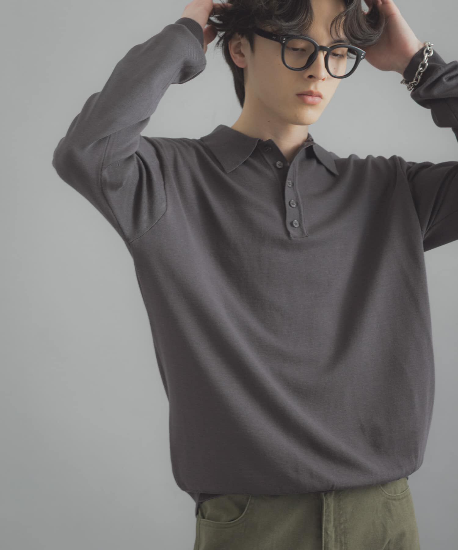 SENSE OF PLACE by URBAN RESEARCH「『洗濯可/防花粉』SKIN Proofニットポロシャツ」|ニット・セーター|