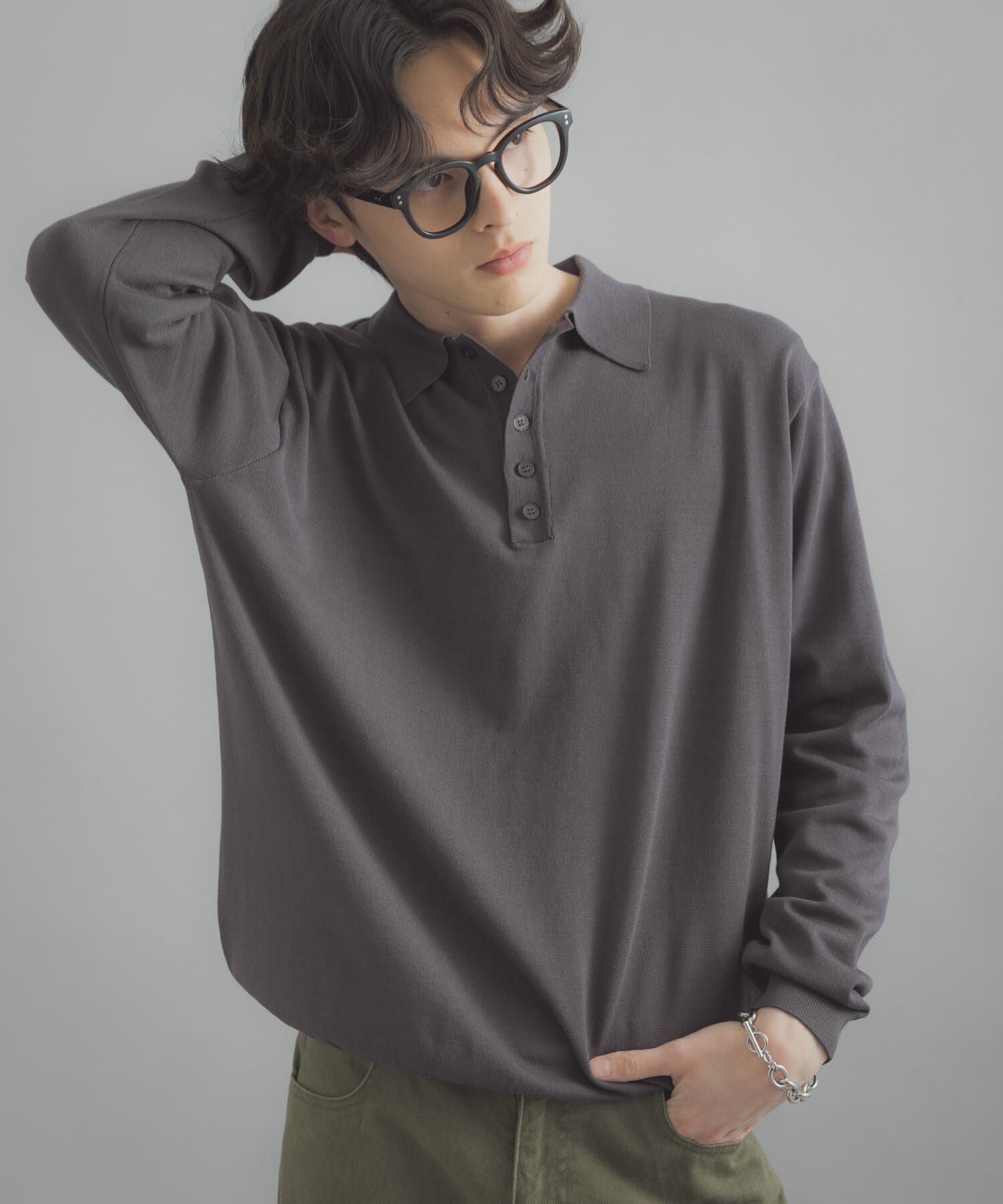 SENSE OF PLACE by URBAN RESEARCH「『洗濯可/防花粉』SKIN Proofニットポロシャツ」|ニット・セーター|