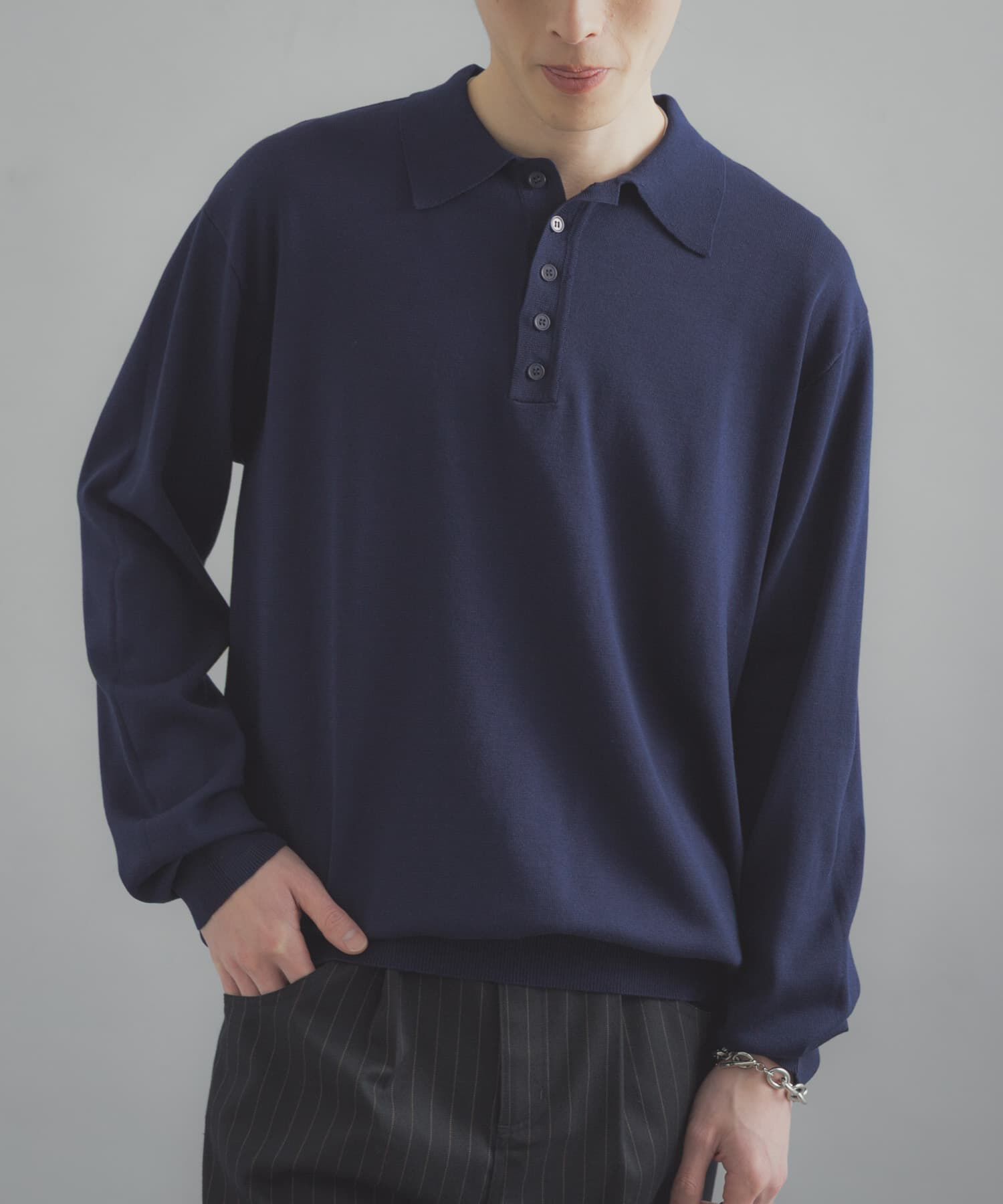 SENSE OF PLACE by URBAN RESEARCH「『洗濯可/防花粉』SKIN Proofニットポロシャツ」|ニット・セーター|