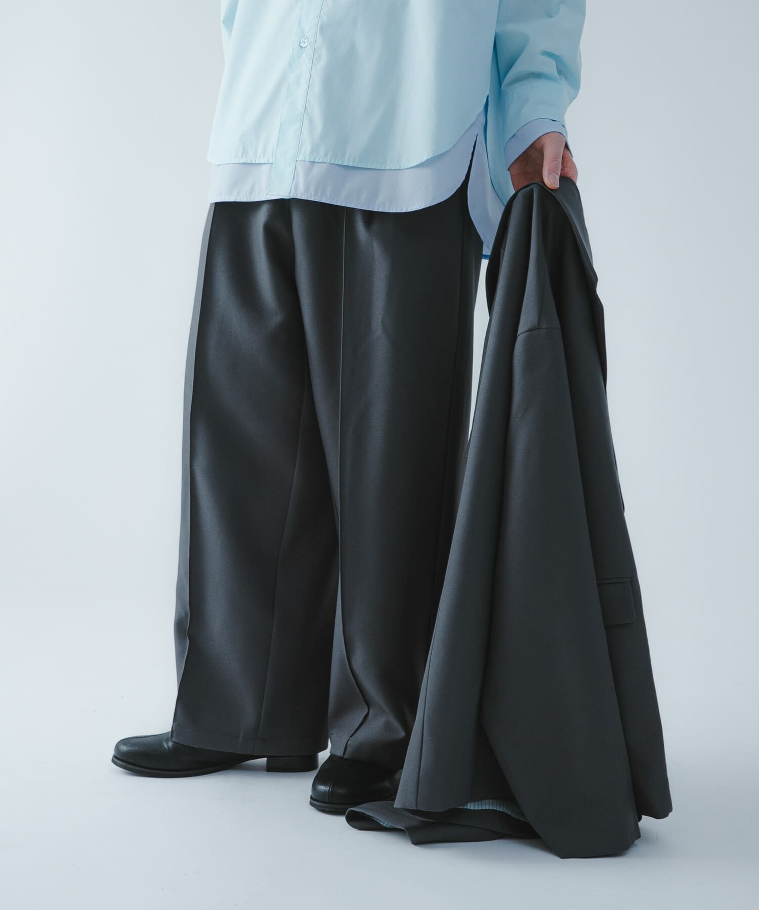 SENSE OF PLACE by URBAN RESEARCH「『撥水/防花粉』SKIN Proofタックワイドパンツ」|その他|