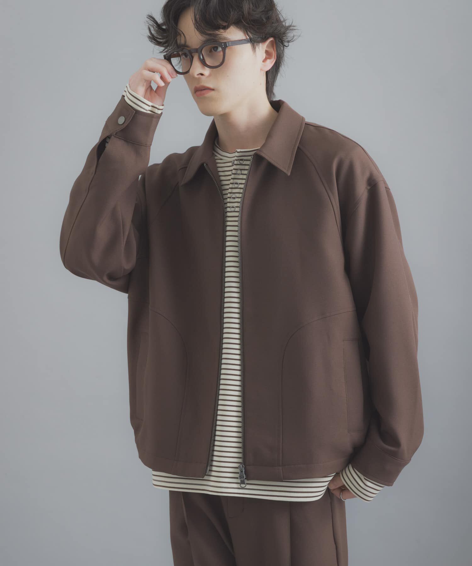 SENSE OF PLACE by URBAN RESEARCH「『撥水/防花粉』SKIN Proofジップブルゾン」|ブルゾン・スタジャン|