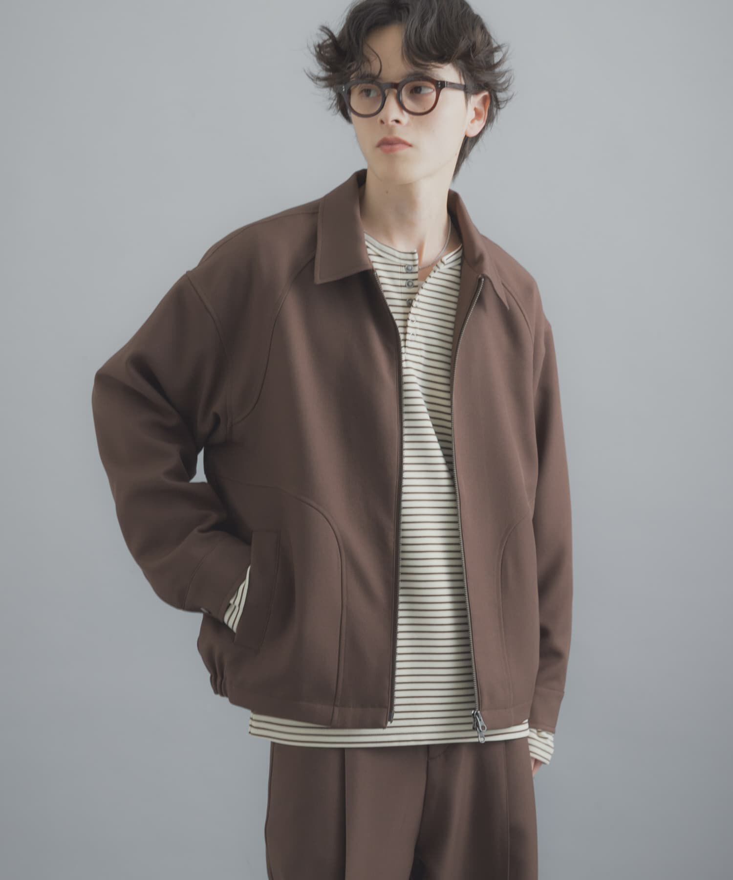 SENSE OF PLACE by URBAN RESEARCH「『撥水/防花粉』SKIN Proofジップブルゾン」|ブルゾン・スタジャン|