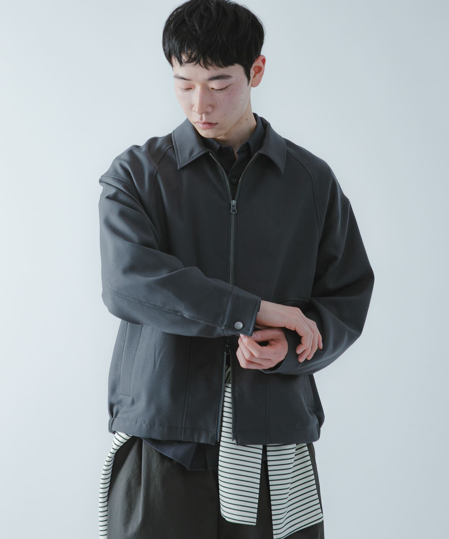 SENSE OF PLACE by URBAN RESEARCH「『撥水/防花粉』SKIN Proofジップブルゾン」|ブルゾン・スタジャン|