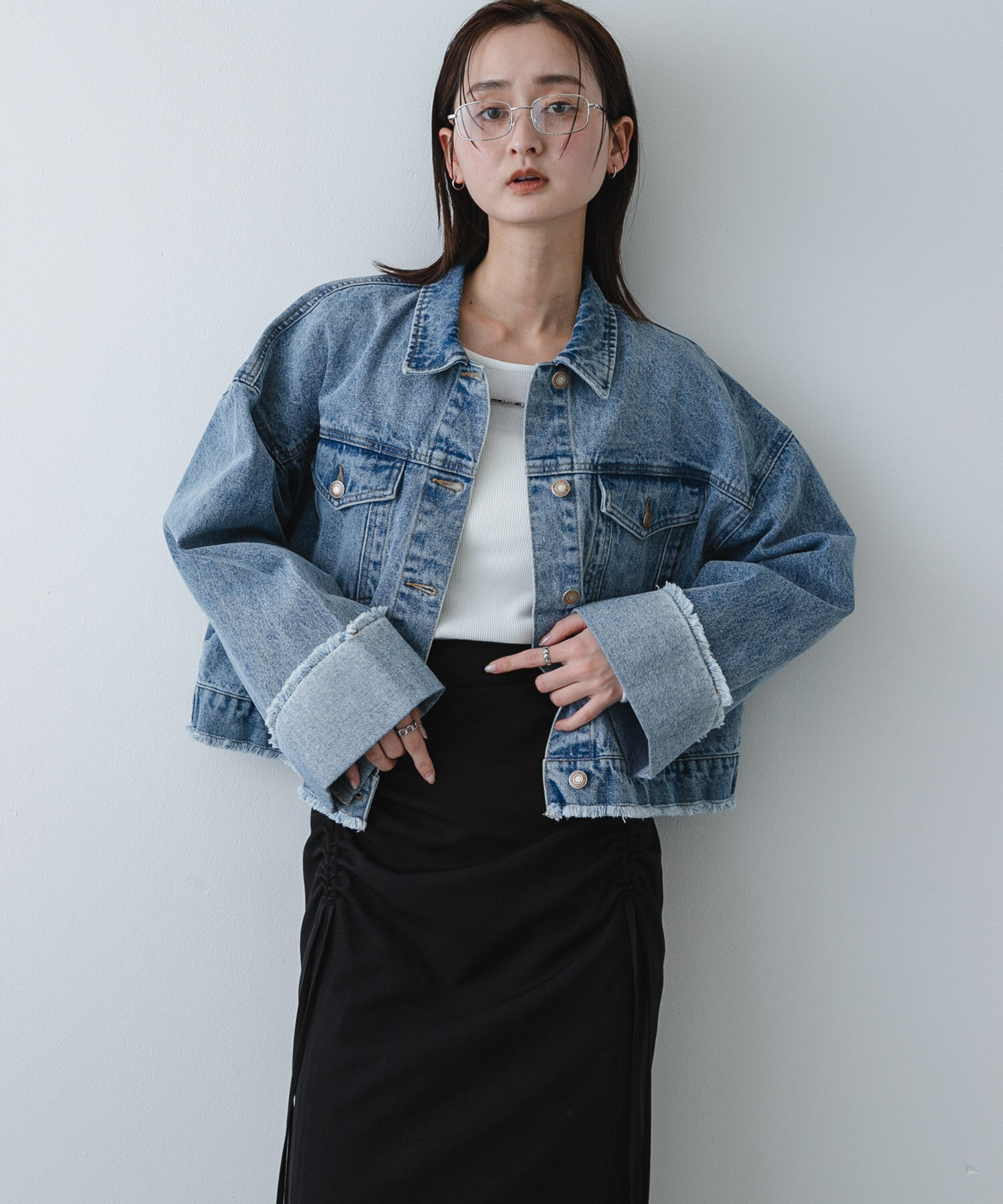 SENSE OF PLACE by URBAN RESEARCH「ロールアップデニムジャケット」|デニムジャケット|ライトインディゴブル