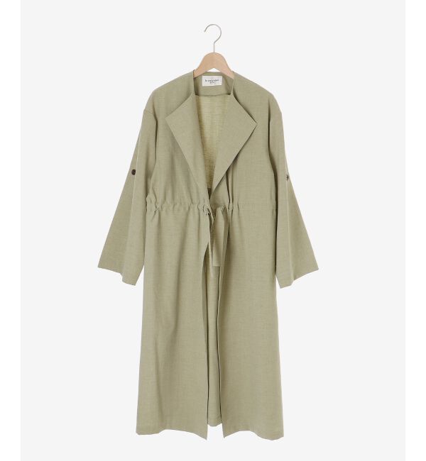 「オックスフォードドロストノーカラーコート」|ノーカラーコート|