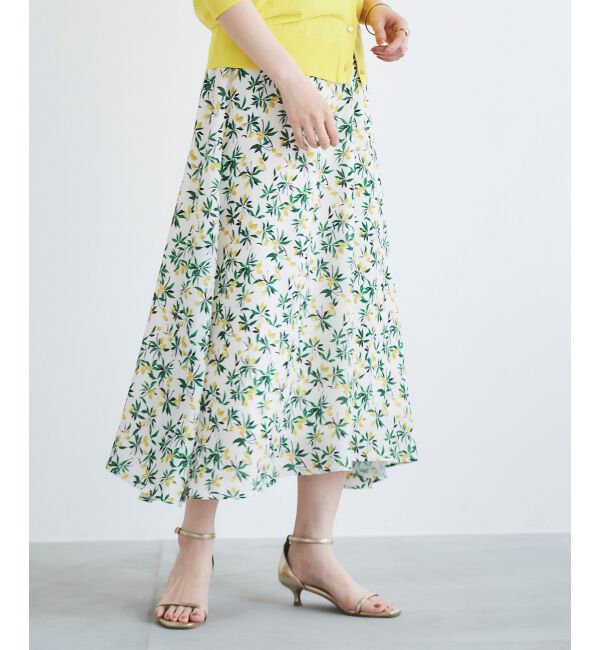 le.coeur blanc「レモンプリントフレアスカート」|スカート|