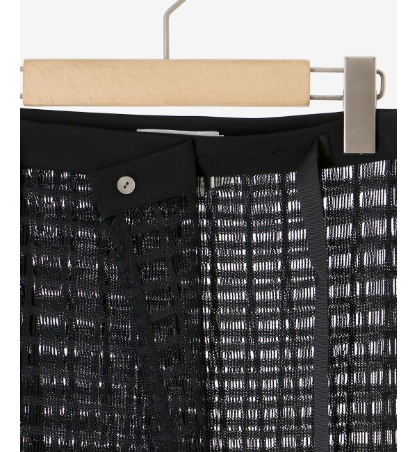 le.coeur blanc「格子柄レースラップレイヤードスカート」|スカート|