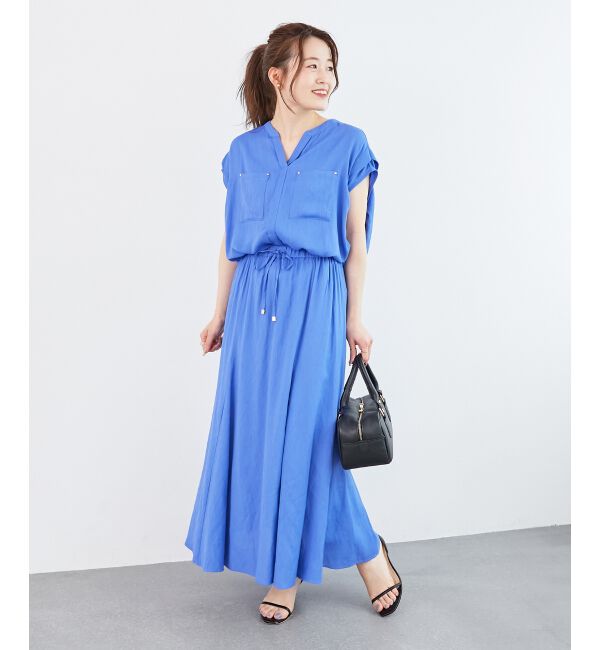  「《リラクシーな履き心地》リネンライクマーメイドスカート」|スカート|