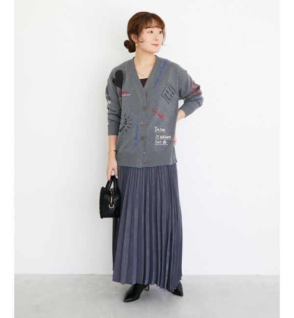  「《手洗い可能》マロンサテン変形プリーツスカート」|スカート|