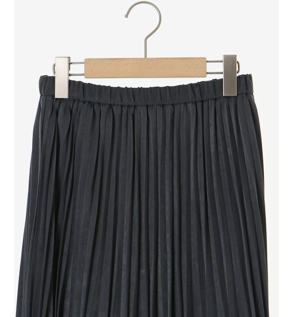  「《手洗い可能》マロンサテン変形プリーツスカート」|スカート|