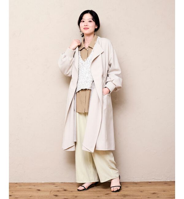  「タンブラーオックスノーカラーコート」|ノーカラーコート|