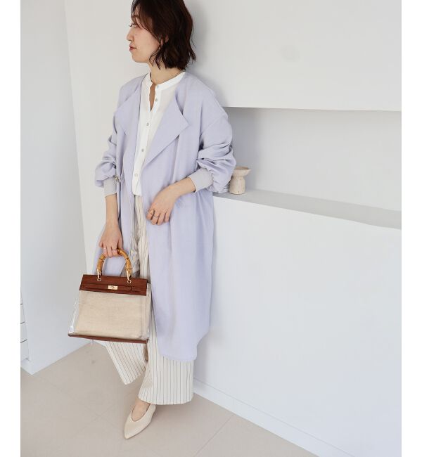  「タンブラーオックスノーカラーコート」|ノーカラーコート|