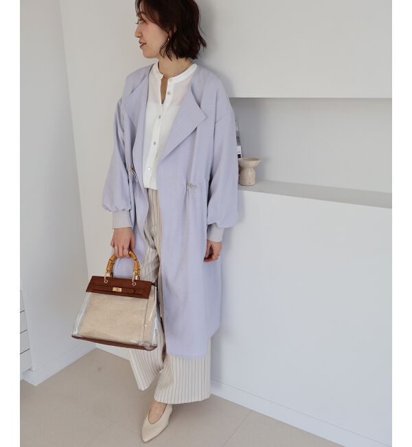  「タンブラーオックスノーカラーコート」|ノーカラーコート|