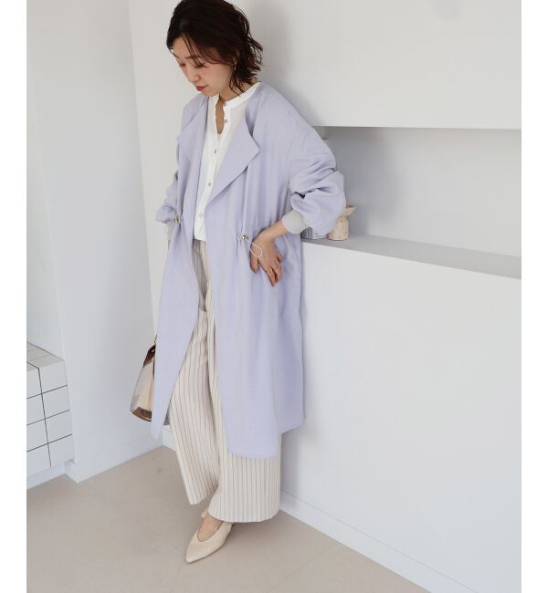  「タンブラーオックスノーカラーコート」|ノーカラーコート|