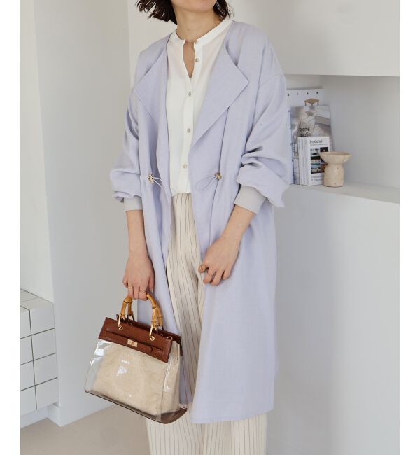  「タンブラーオックスノーカラーコート」|ノーカラーコート|