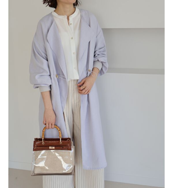  「タンブラーオックスノーカラーコート」|ノーカラーコート|