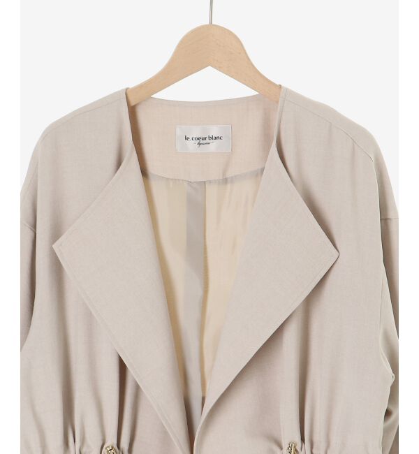  「タンブラーオックスノーカラーコート」|ノーカラーコート|