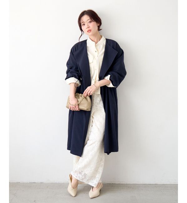  「タンブラーオックスノーカラーコート」|ノーカラーコート|