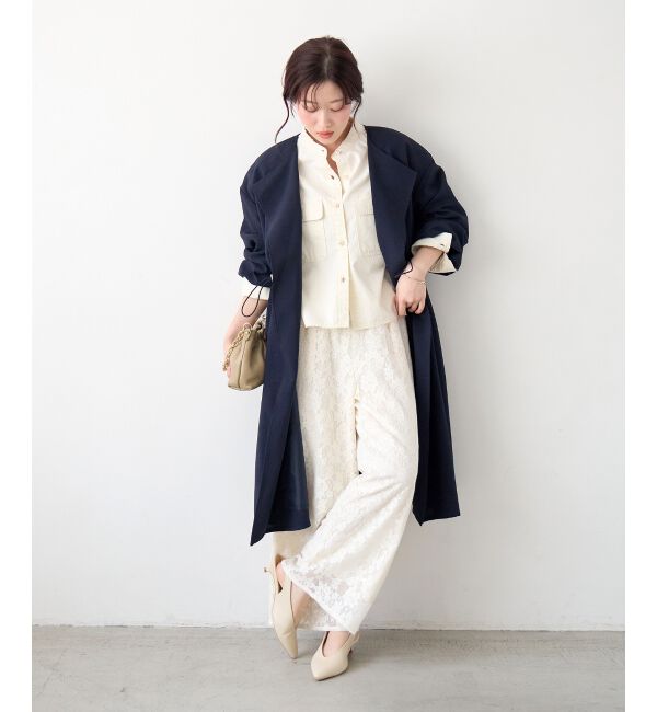  「タンブラーオックスノーカラーコート」|ノーカラーコート|