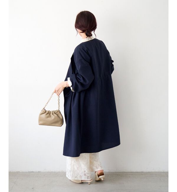  「タンブラーオックスノーカラーコート」|ノーカラーコート|