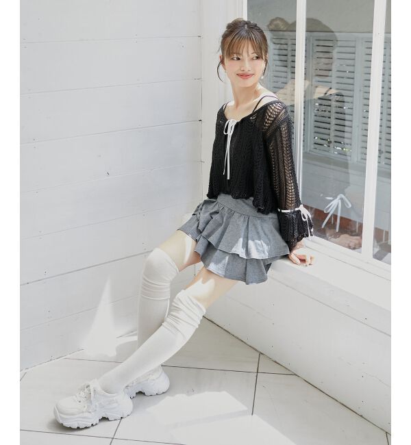  「アソートティアードミニスカパン」|スカート|