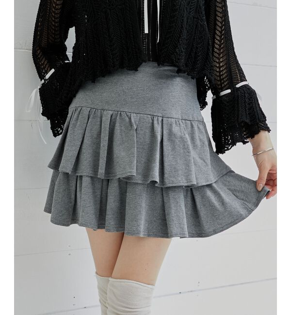  「アソートティアードミニスカパン」|スカート|