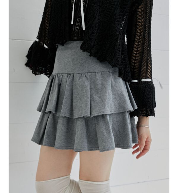  「アソートティアードミニスカパン」|スカート|