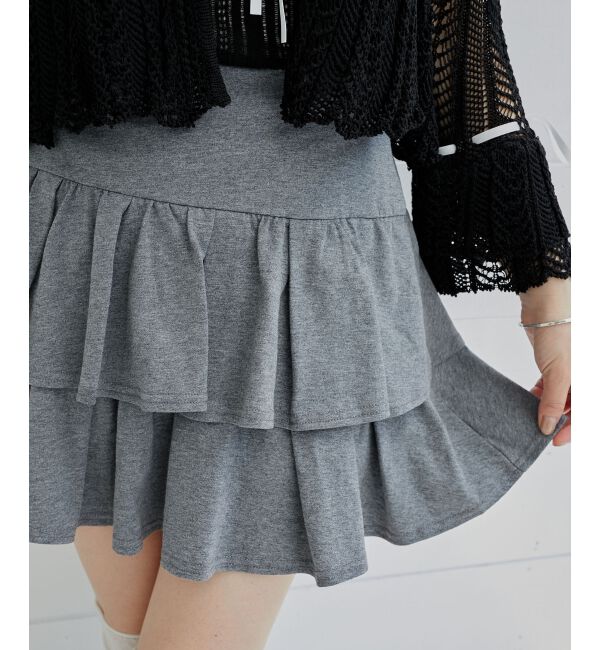  「アソートティアードミニスカパン」|スカート|