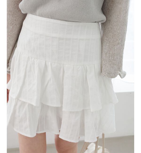  「アソートティアードミニスカパン」|スカート|
