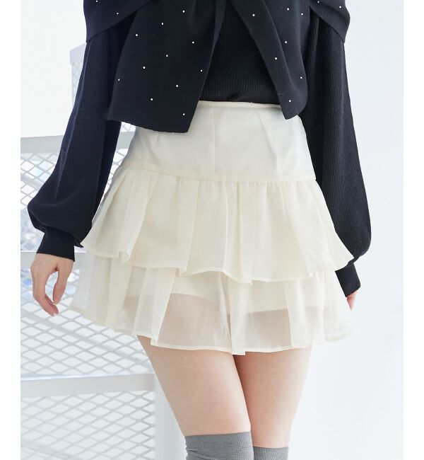  「アソートティアードミニスカパン」|スカート|