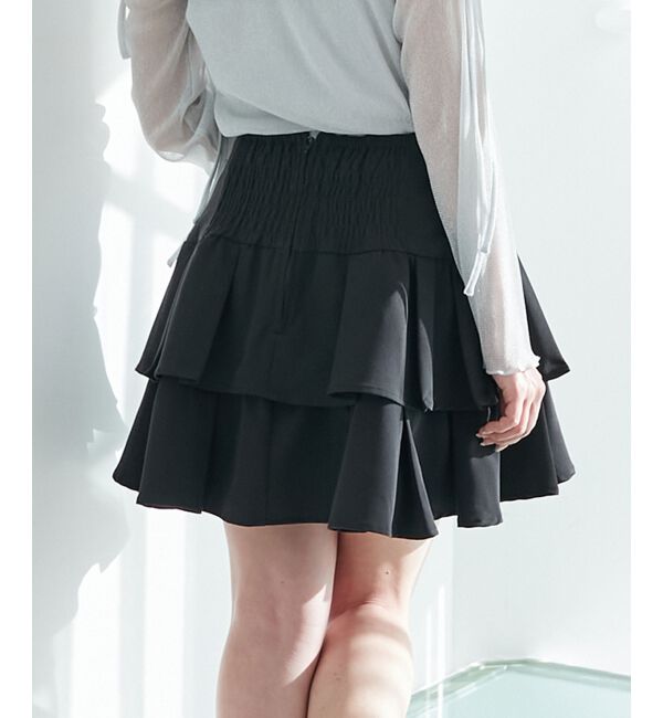  「アソートティアードミニスカパン」|スカート|