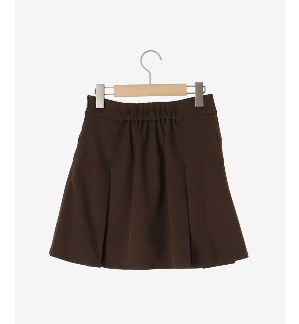  「ゴールドボタンプリーツミニスカパン」|スカート|