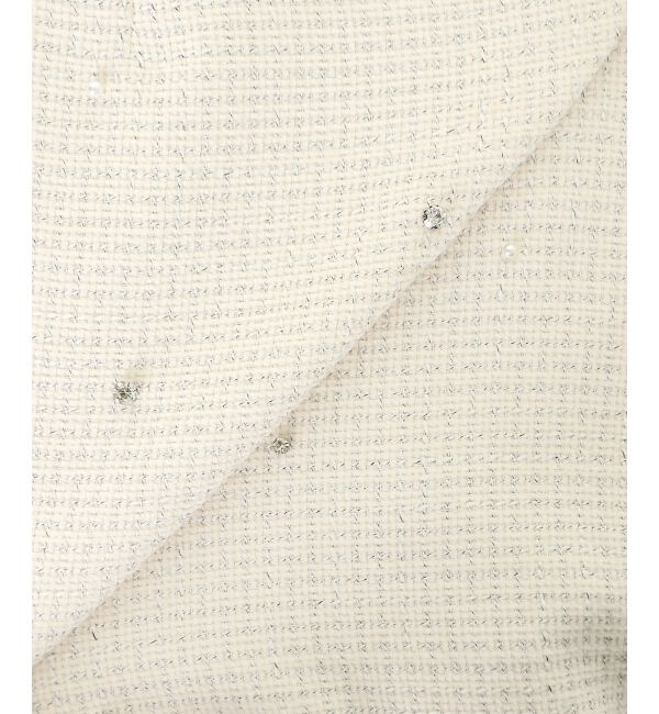  「ビジュー付き台形ミニスカパン」|台形|